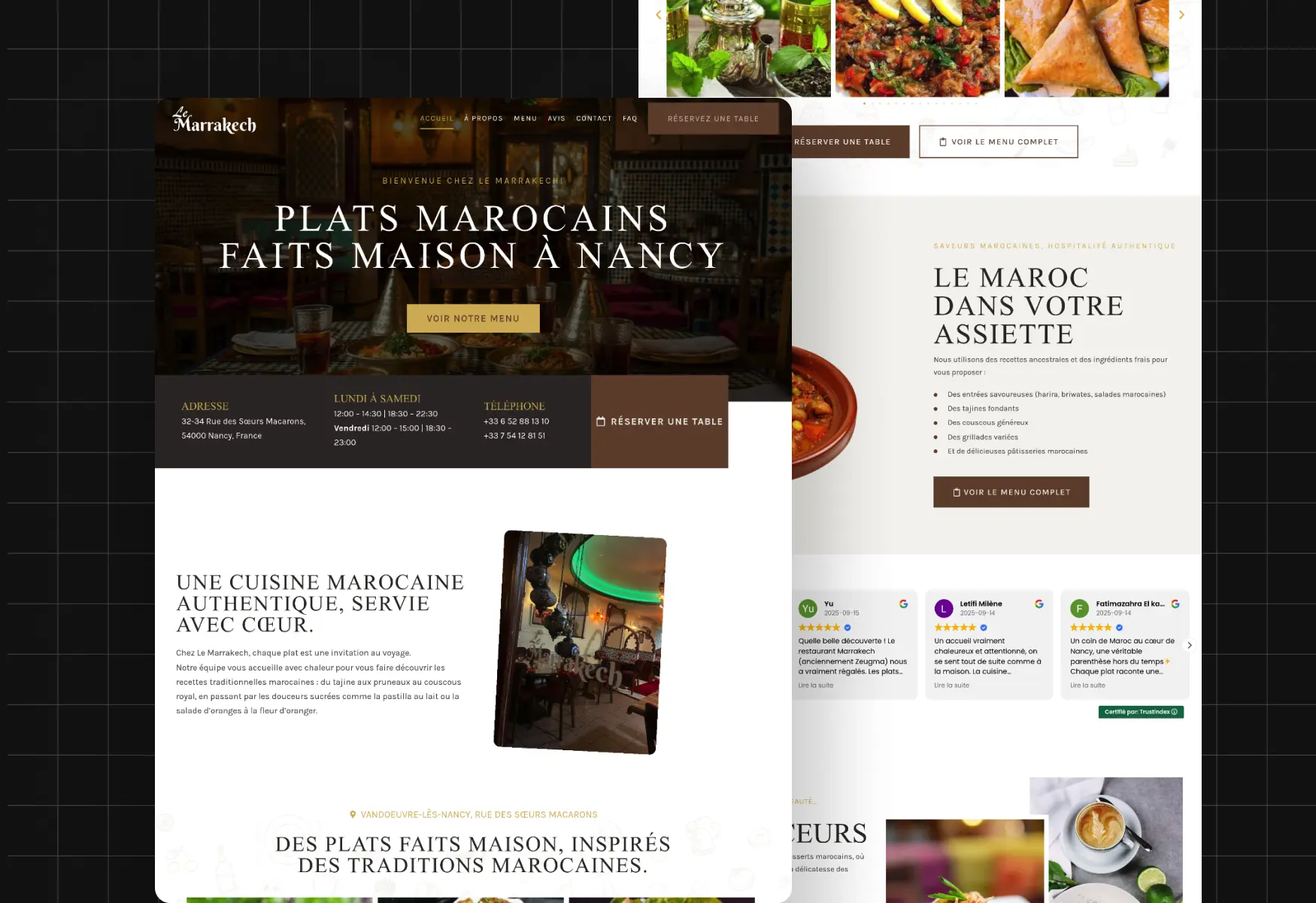 Restaurant Website Design Project - Modern Web Design Morocco